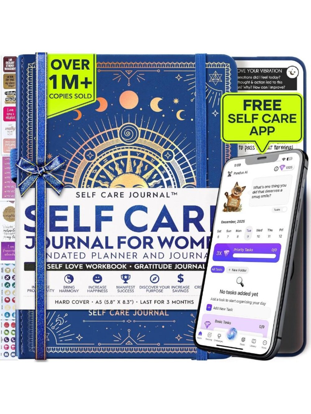 Daily Gratitude Journal & Productivity Habit Tracker for Personal Growth